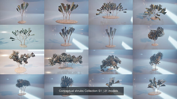 Conceptual shrubs Collection S1 
