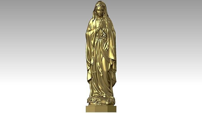 Our Lady of Lourdes  3D print model