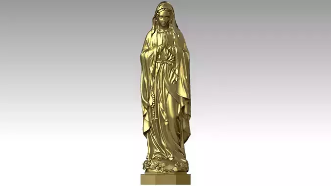 Our Lady of Lourdes  3D print model
