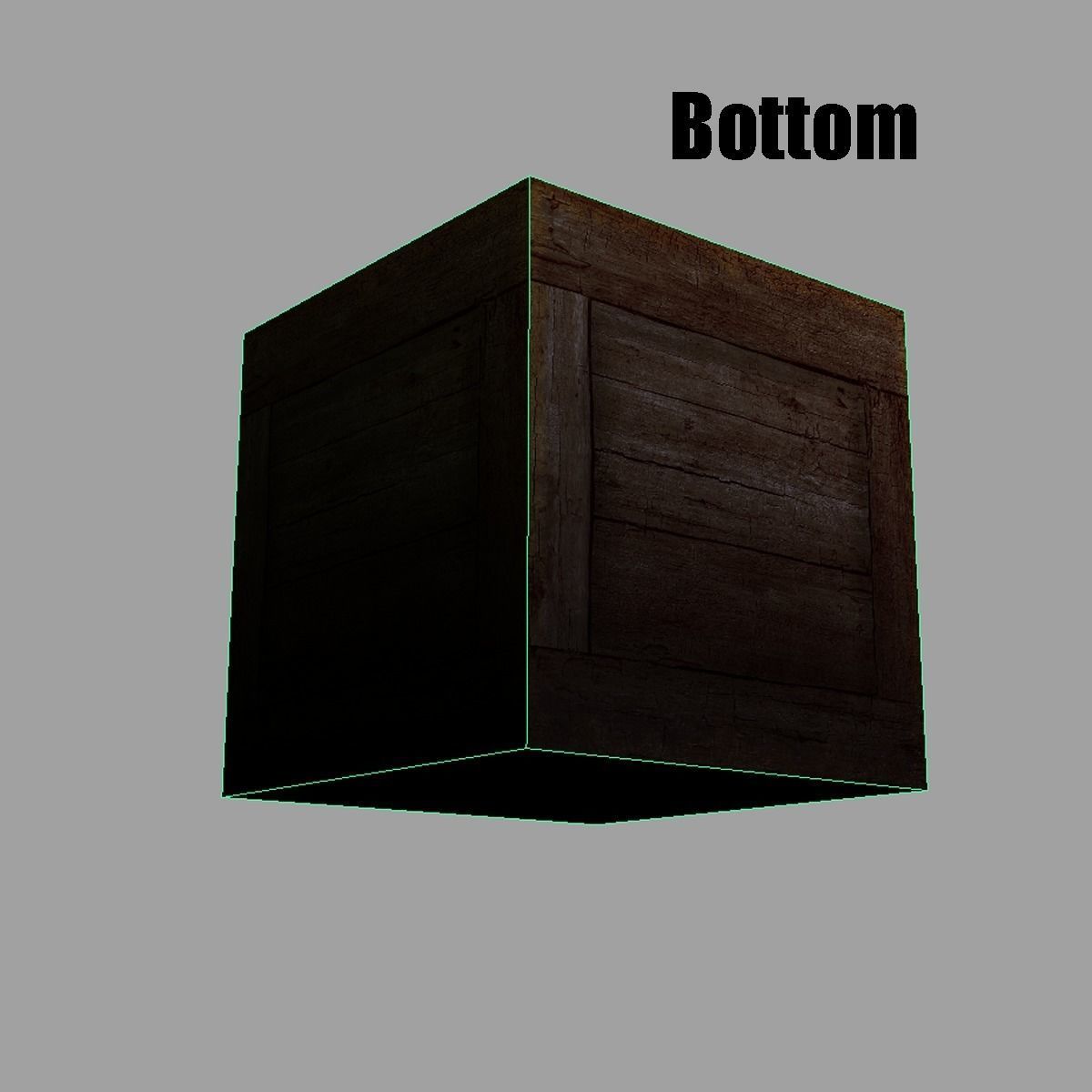 Crate1 wooden box Low-poly 3D model_7