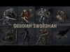 Obsidian Swordman Low-poly 3D model_1