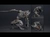 Obsidian Swordman Low-poly 3D model_3