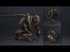 Obsidian Swordman Low-poly 3D model_4