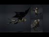Obsidian Swordman Low-poly 3D model_9