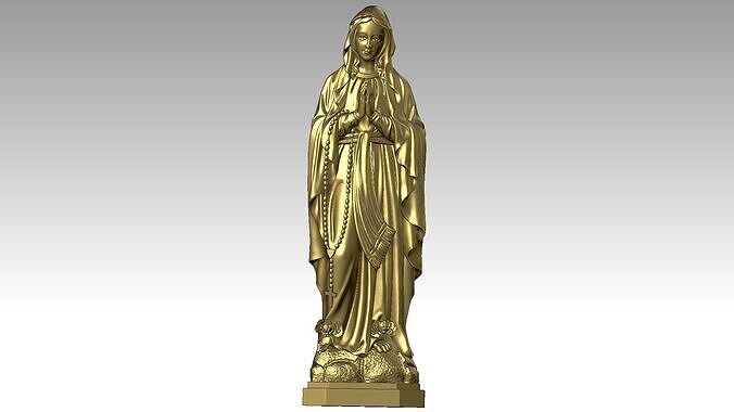 Our Lady of Lourdes  3D print model