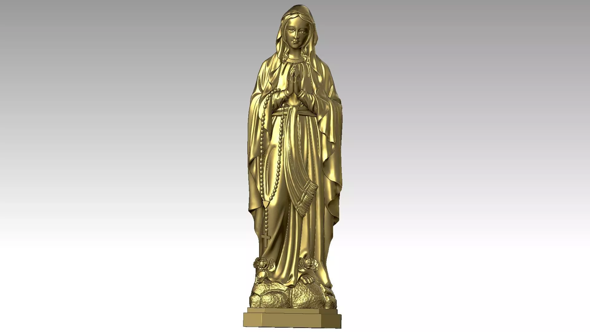 Our Lady of Lourdes 3D print model