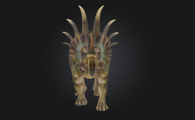 Spiky Sentinel  A Fierce Guardian with an Edge 3D model