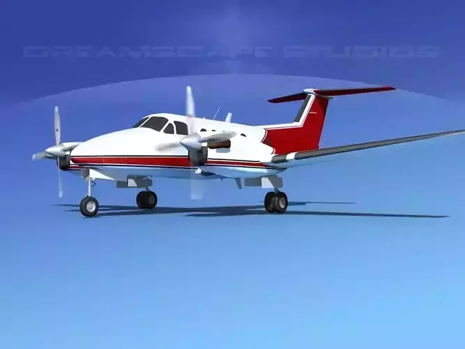 Beechcraft B200 GT King Air V04 3D model