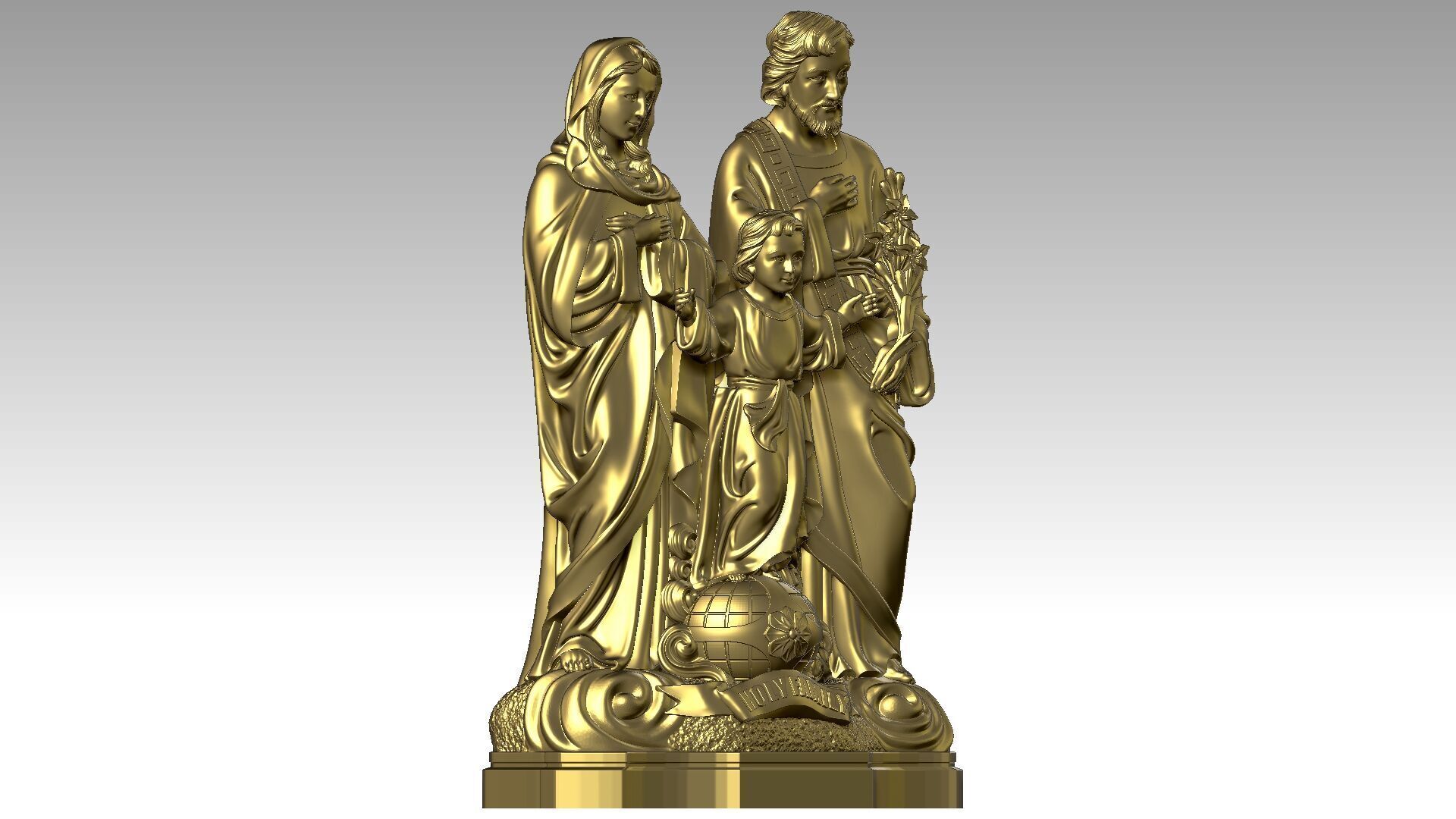 Holy Family  3D print model_7