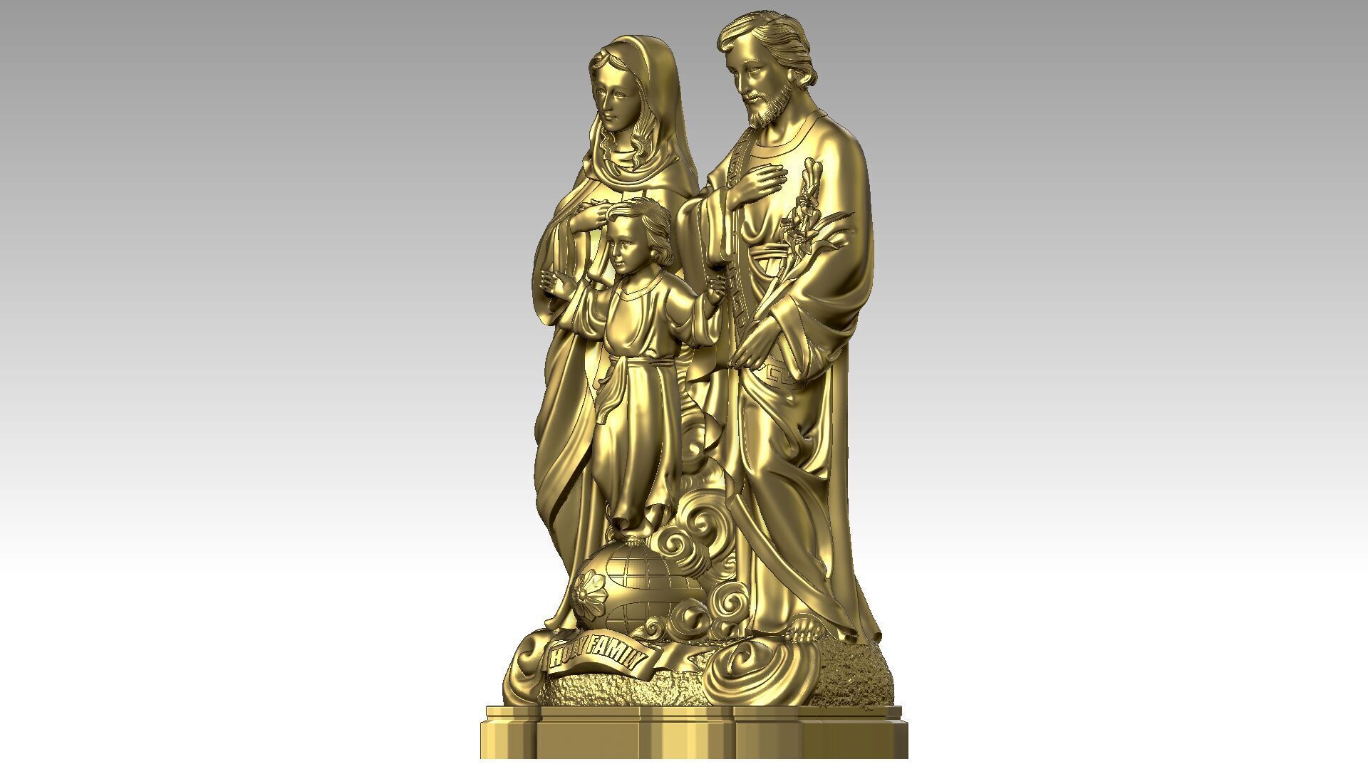 Holy Family  3D print model_1