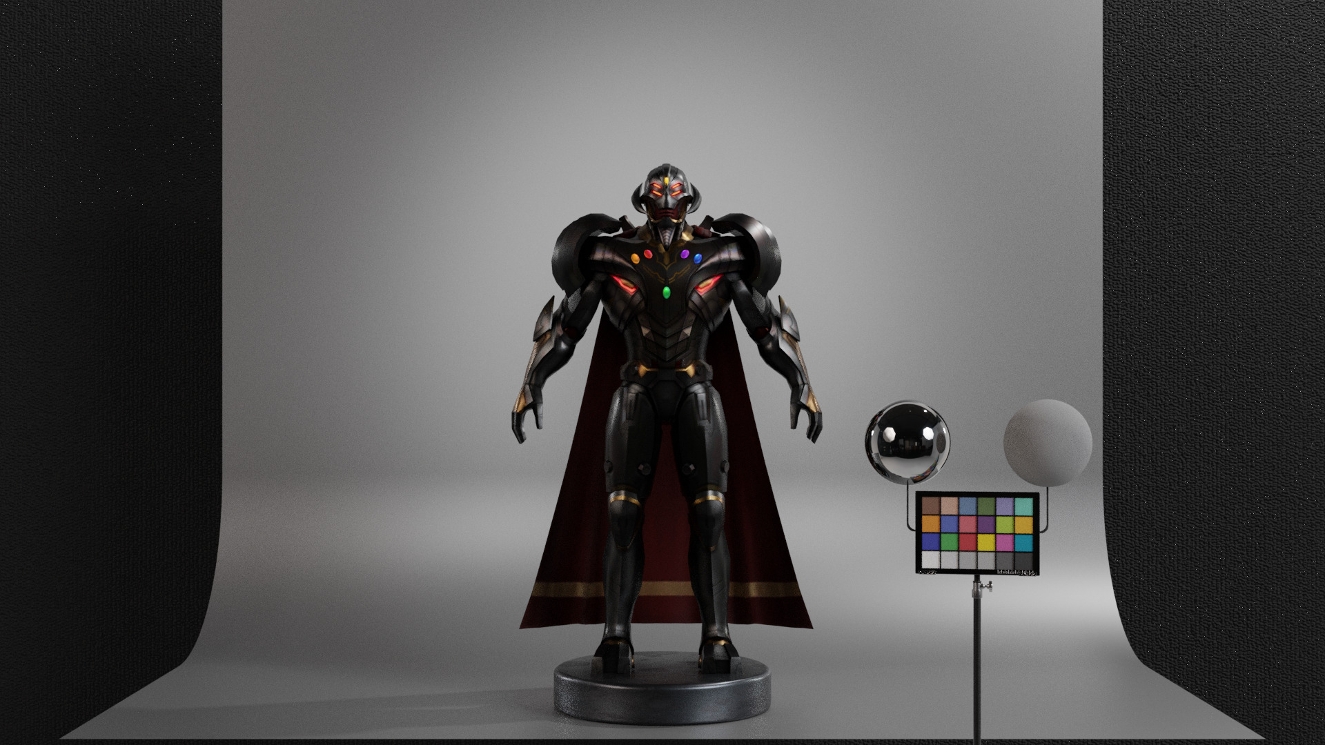 Infinity Ultron Low-poly 3D model_1