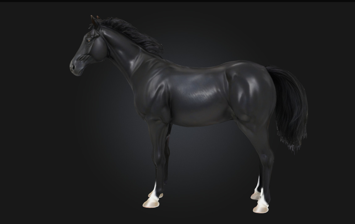 Midnight Elegance Radiant Sophistication in the Depth of Night 3D model_2