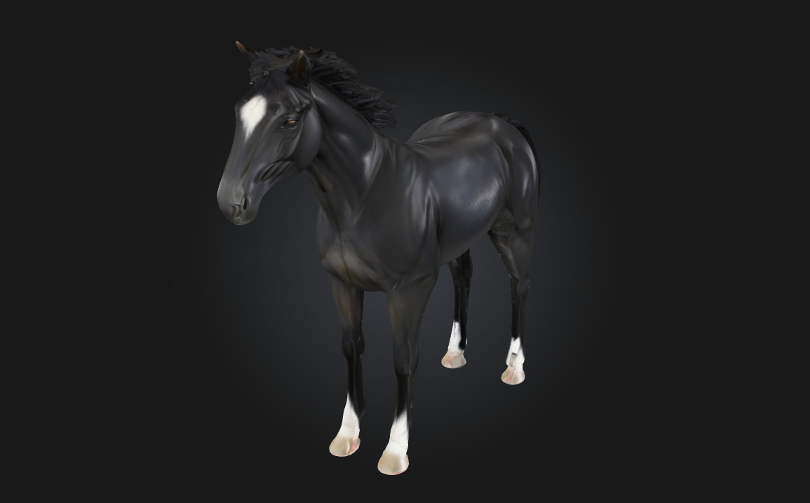 Midnight Elegance Radiant Sophistication in the Depth of Night 3D model_1