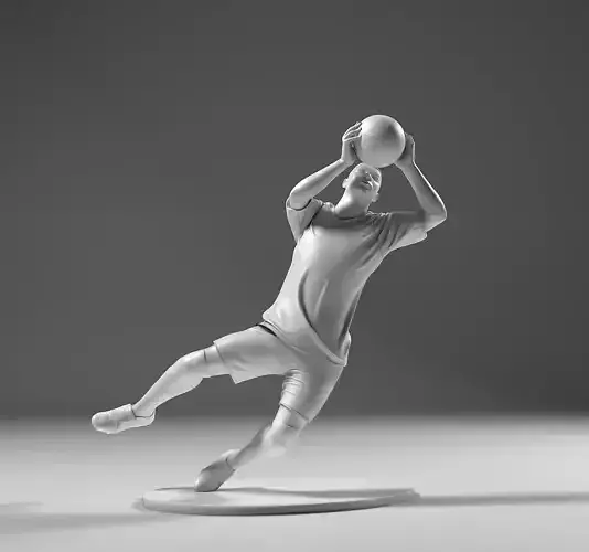 Footballer 05 GoalKeeper 01 Stl 3D print model