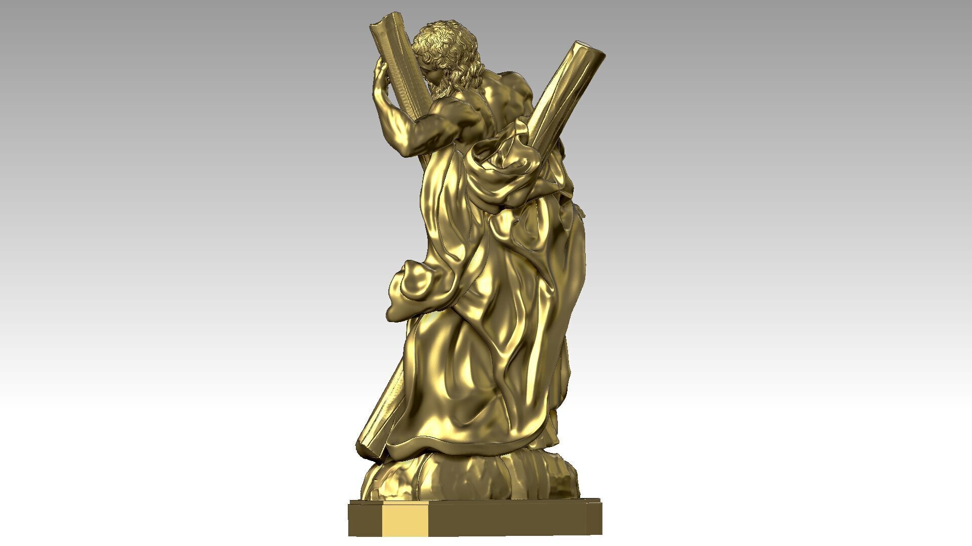 Saint Andrew  3D print model_3
