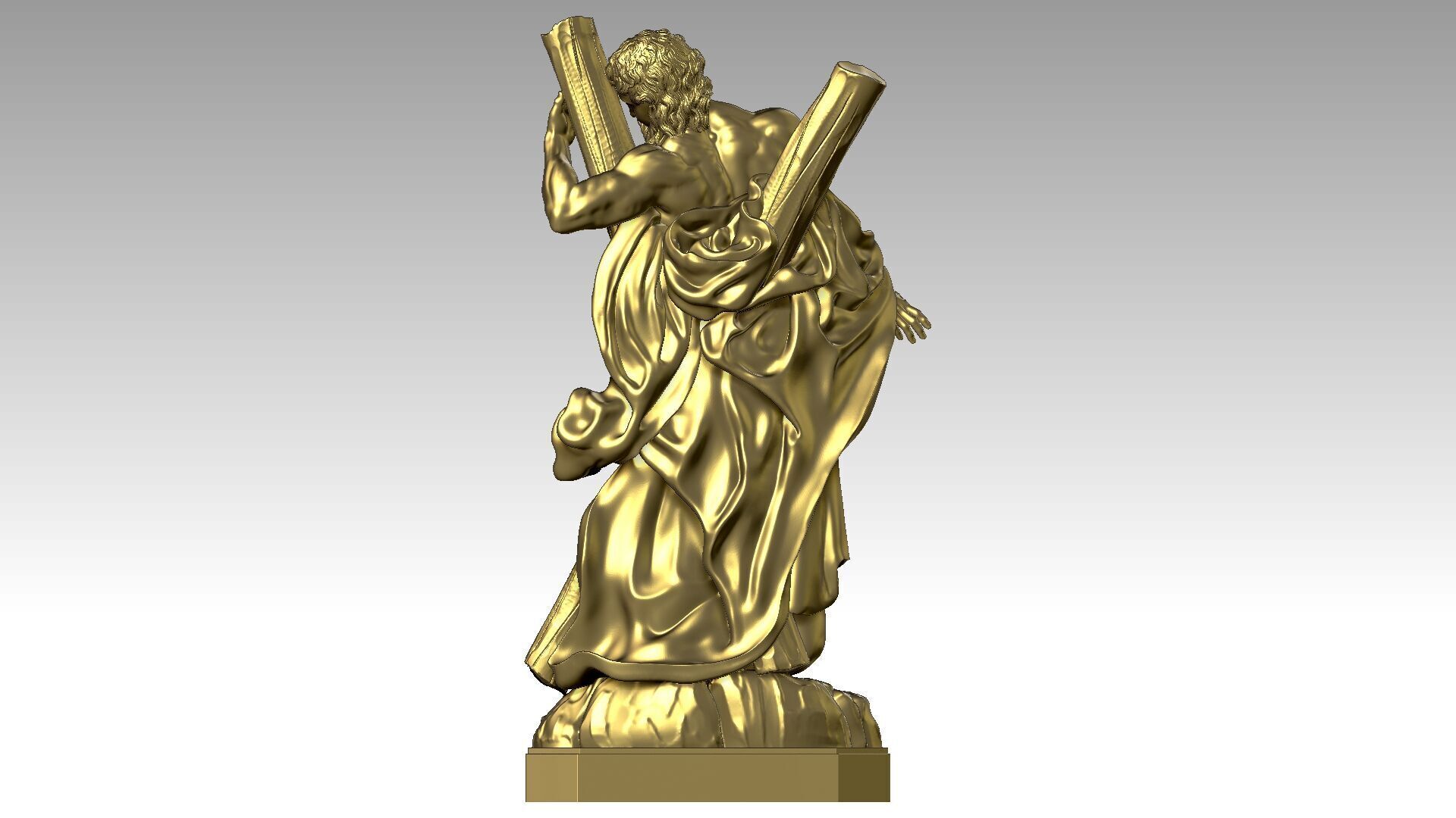 Saint Andrew  3D print model_4