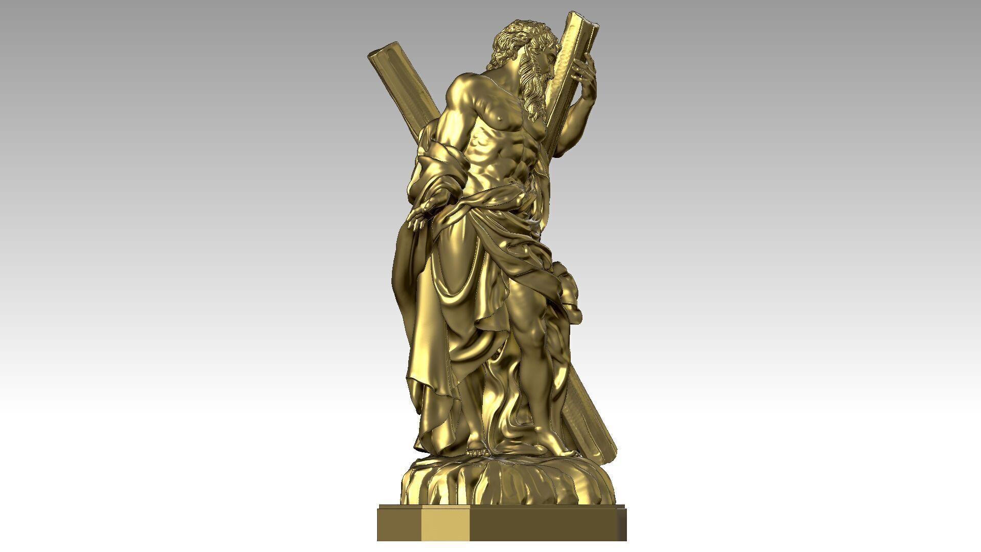 Saint Andrew  3D print model_7