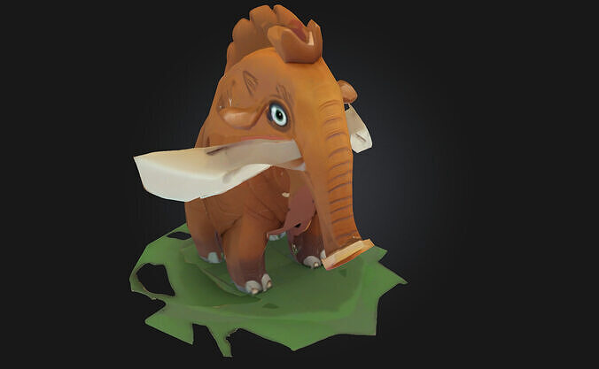 Mammoth Mascot  Prehistoric Power with a Friendly Twist 3D model