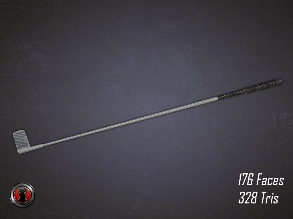 Zombie Survival Series - Melee Weapons 1 Low-poly 3D model_5