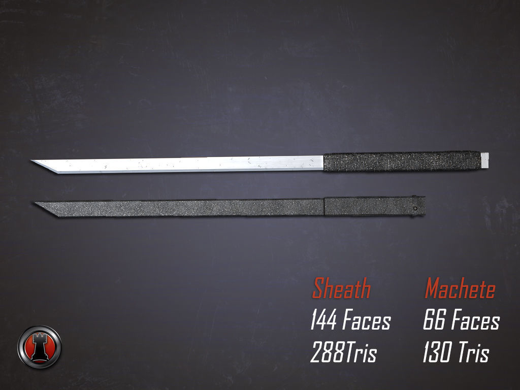 Zombie Survival Series - Melee Weapons 1 Low-poly 3D model_6