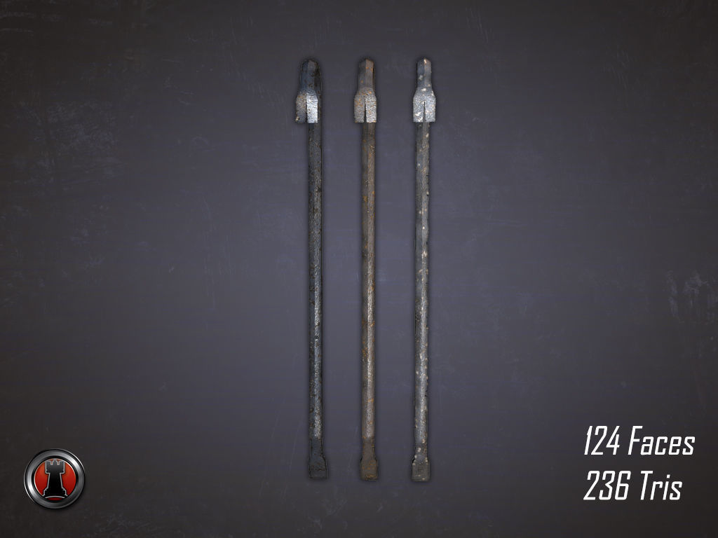 Zombie Survival Series - Melee Weapons 1 Low-poly 3D model_3