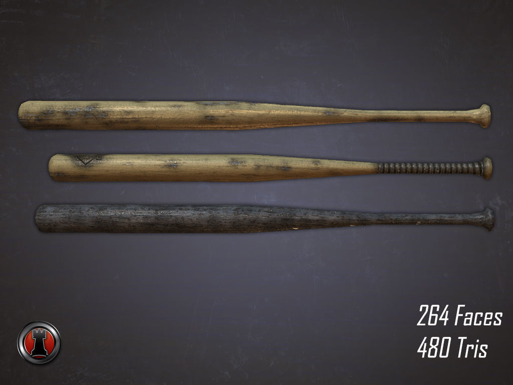 Zombie Survival Series - Melee Weapons 1 Low-poly 3D model_1