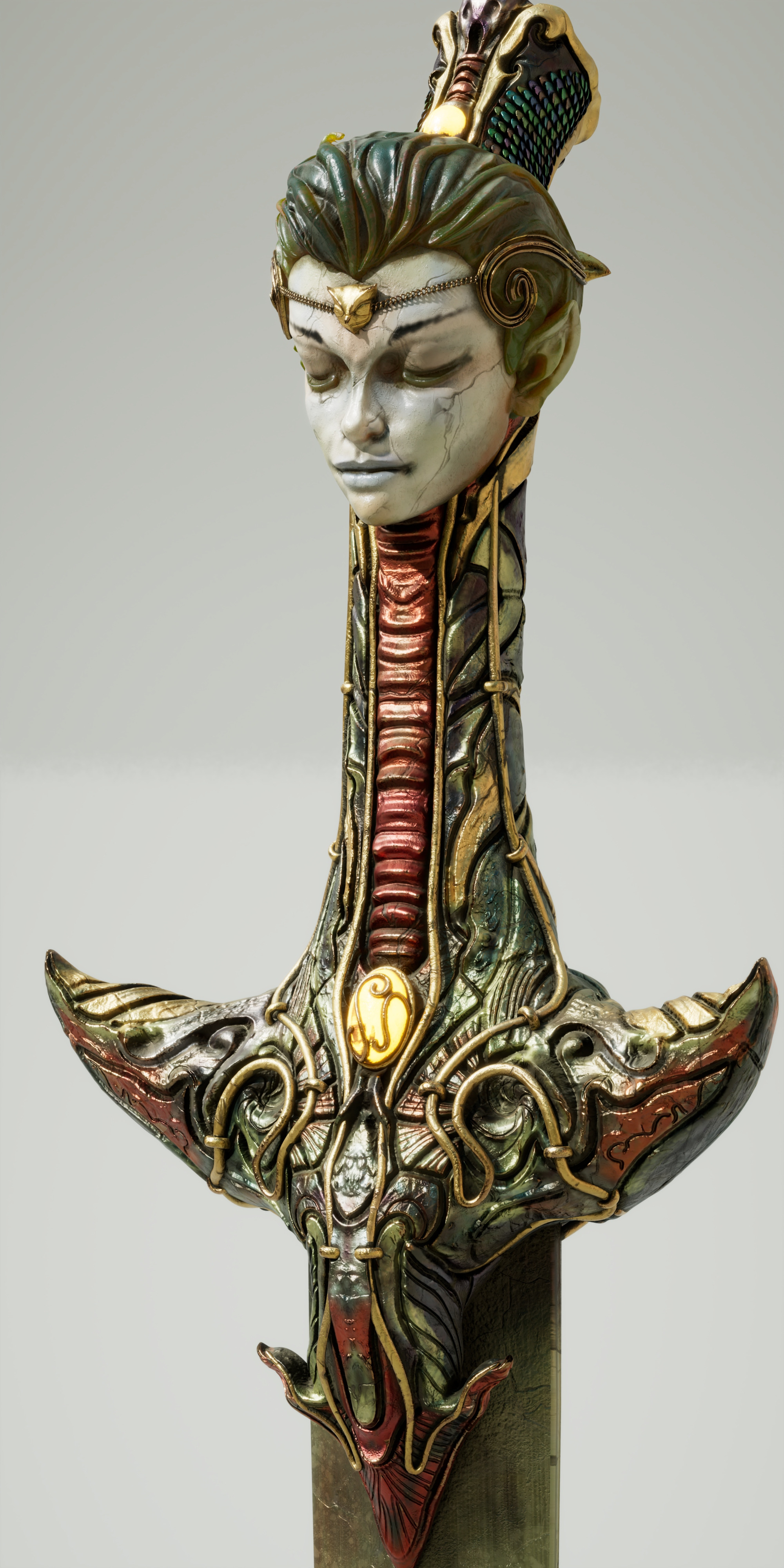 Knife of God Low-poly 3D model_5