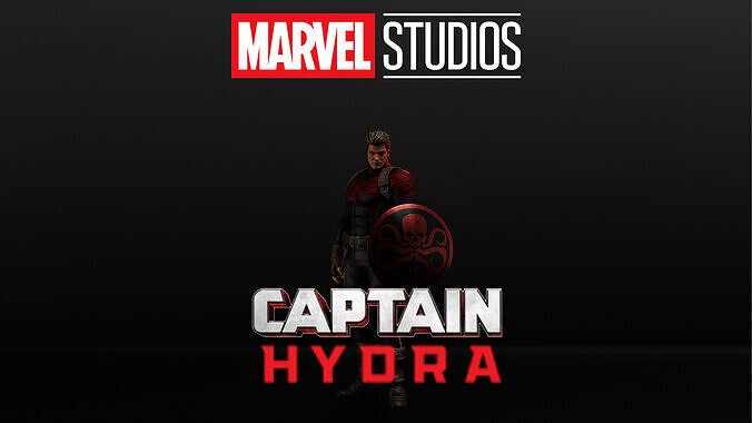 Captain Hydra Low-poly 3D model