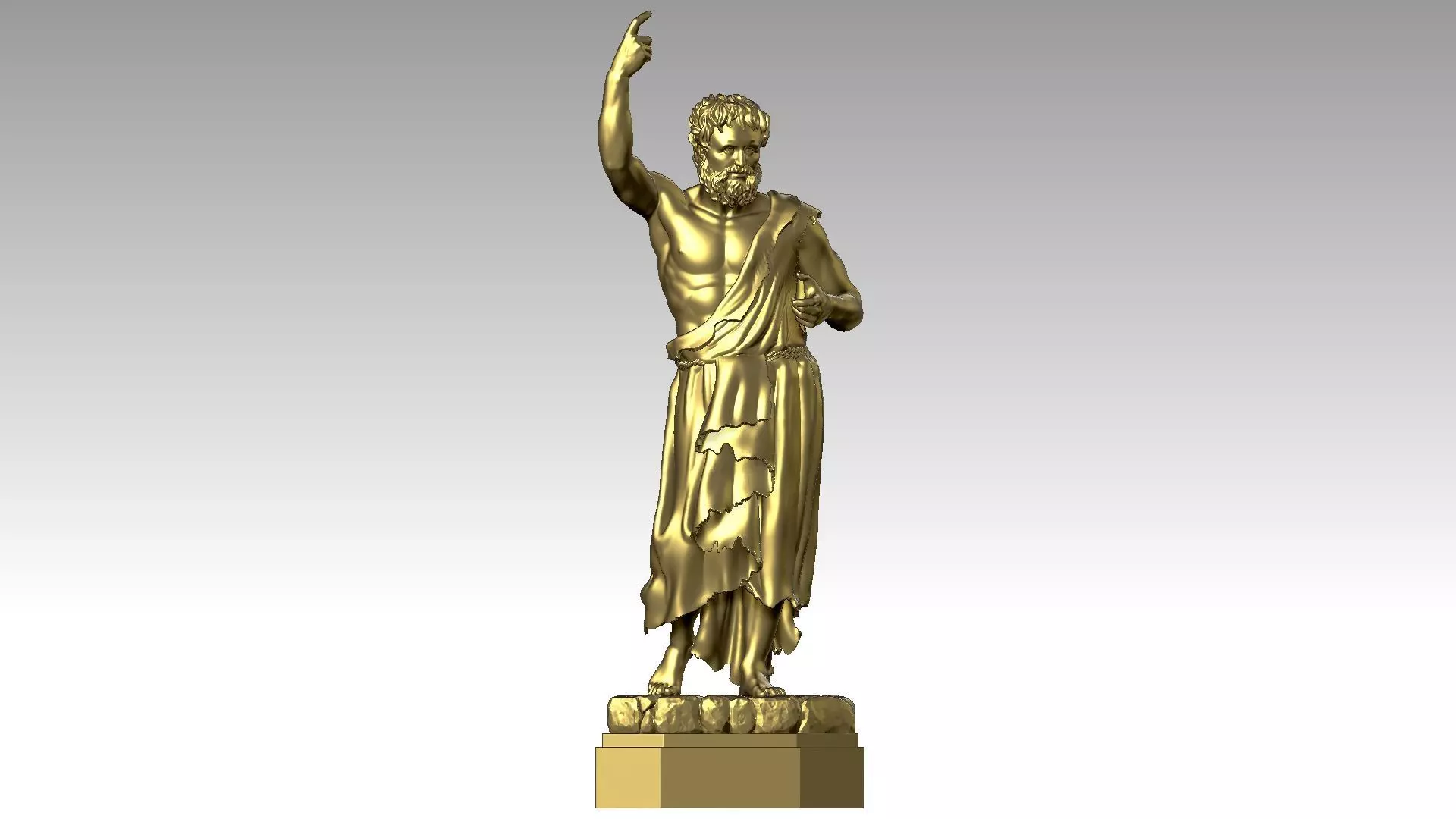 Saint John the Baptist 3D print model_0