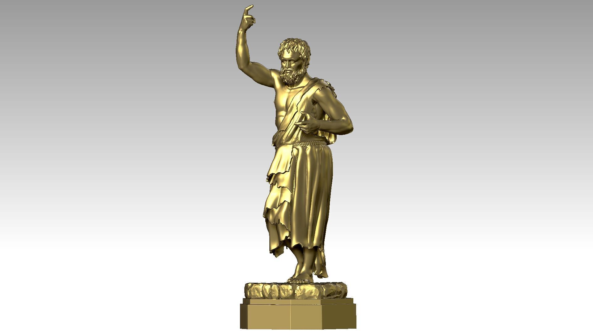 Saint John the Baptist 3D print model_1
