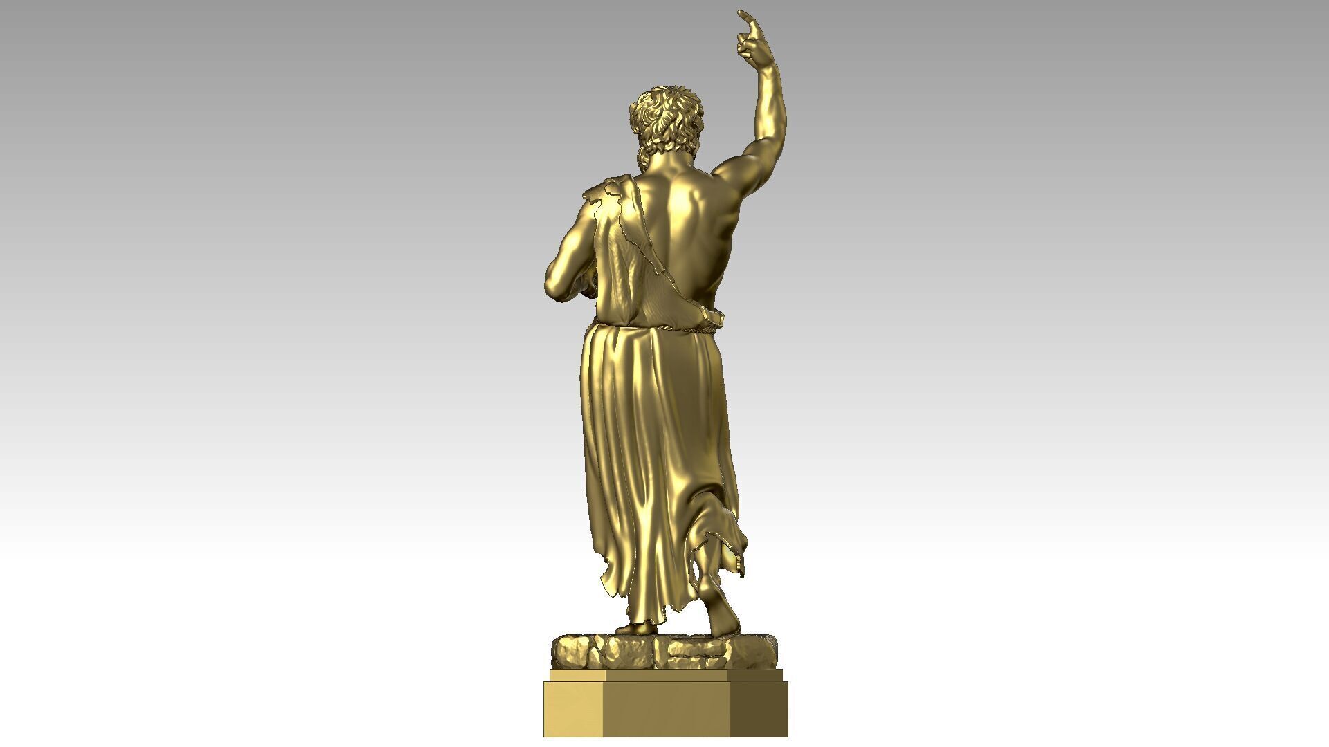 Saint John the Baptist 3D print model_4