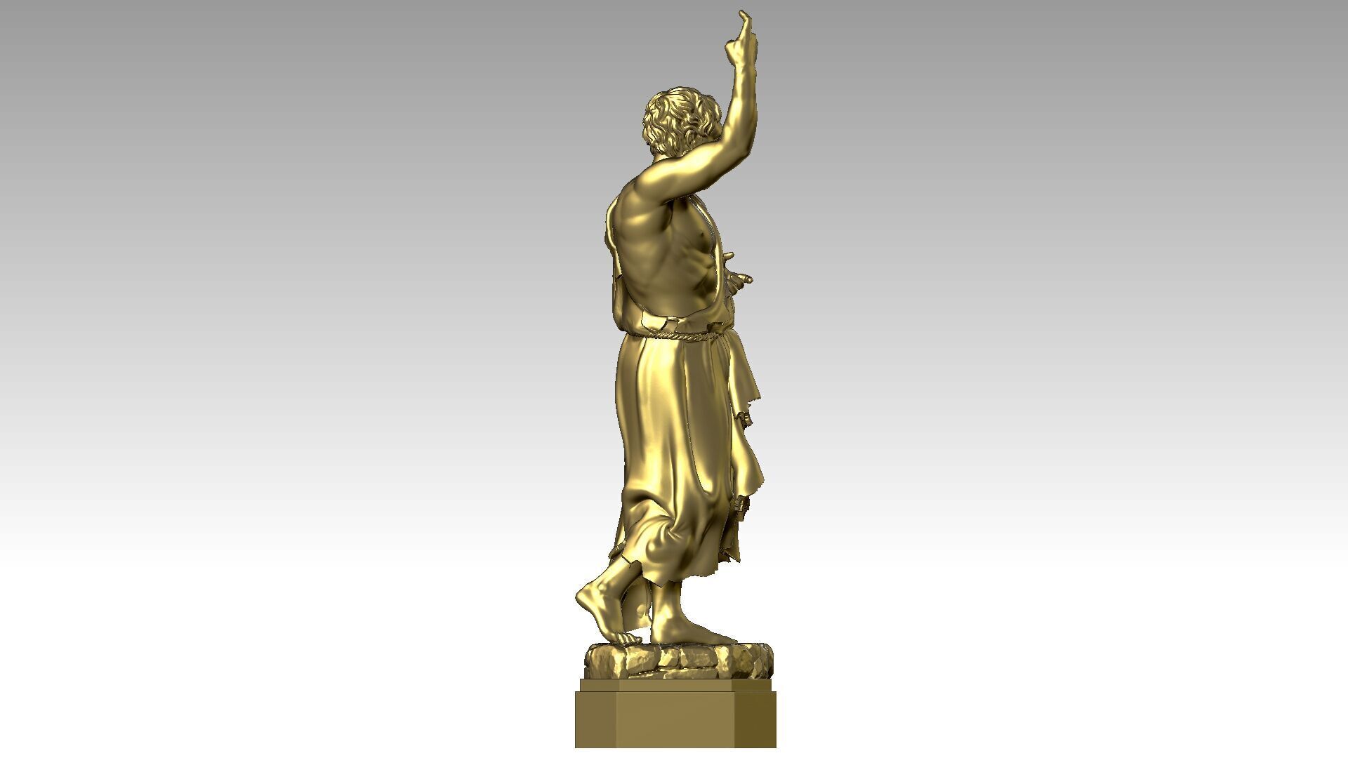 Saint John the Baptist 3D print model_6
