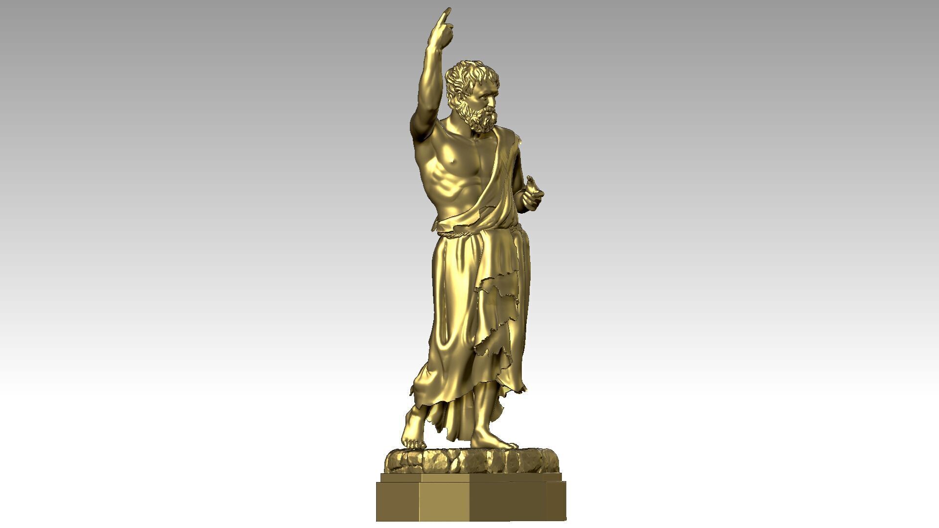 Saint John the Baptist 3D print model_7