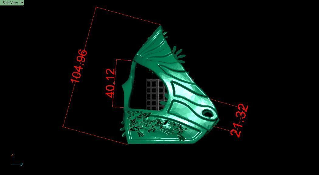 Phantom e Opera face mask 3D print model_13