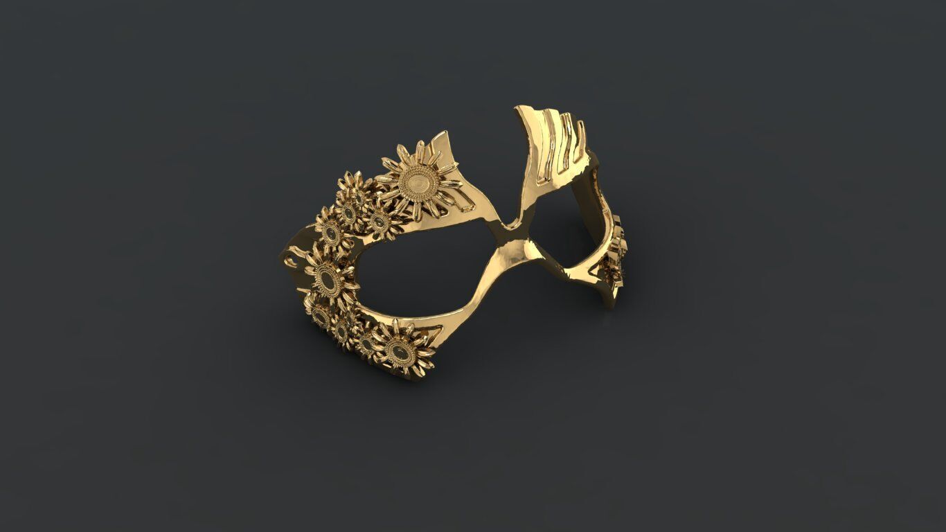 Phantom e Opera face mask 3D print model_4