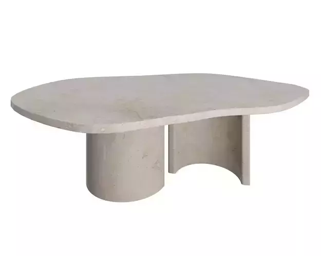 Modern Organic Marble Coffee Table