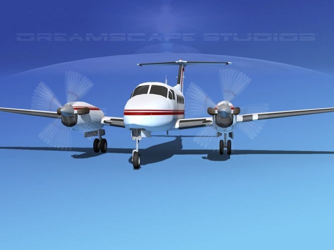 Beechcraft B200 GT King Air V06 3D model