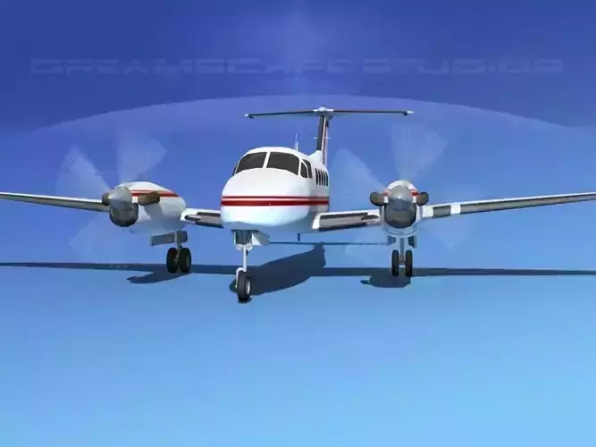 Beechcraft B200 GT King Air V06 3D model