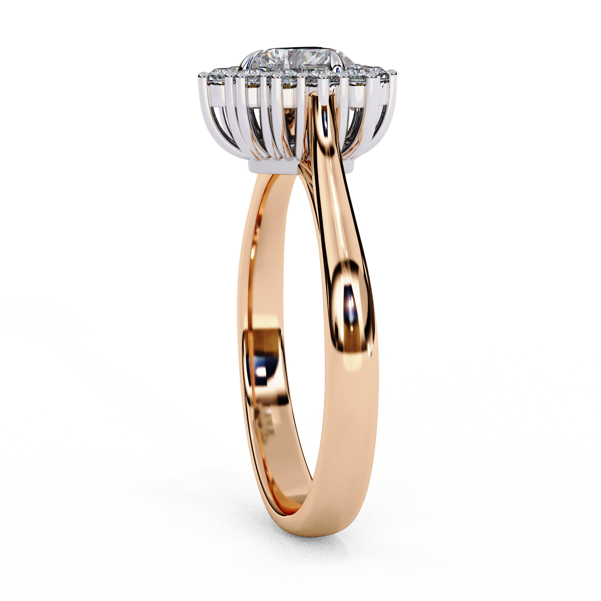 HEART DIAMOND RING -CAD-031 3D model_8