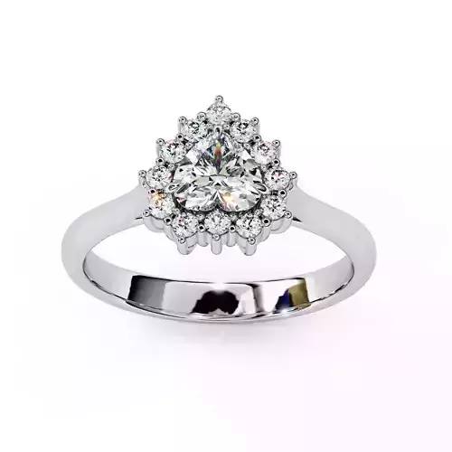 HEART DIAMOND RING -CAD-031