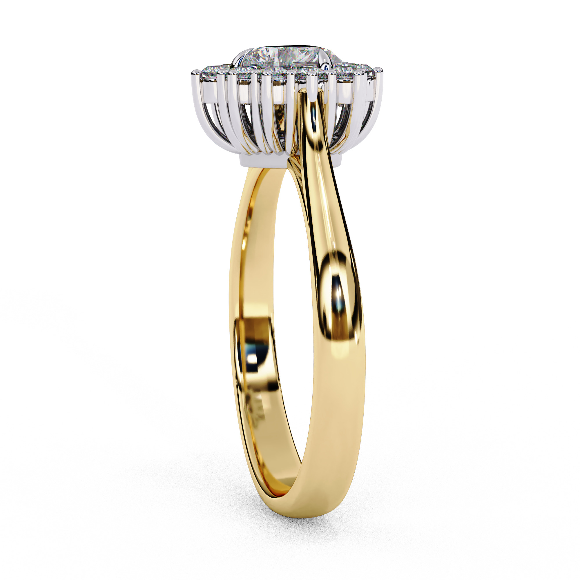 HEART DIAMOND RING -CAD-031 3D model_7