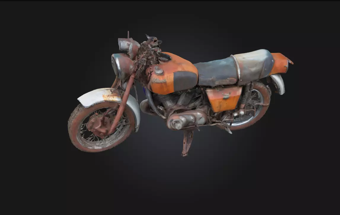Rusty Ride A Weathered Journey Through Time 3D model_0