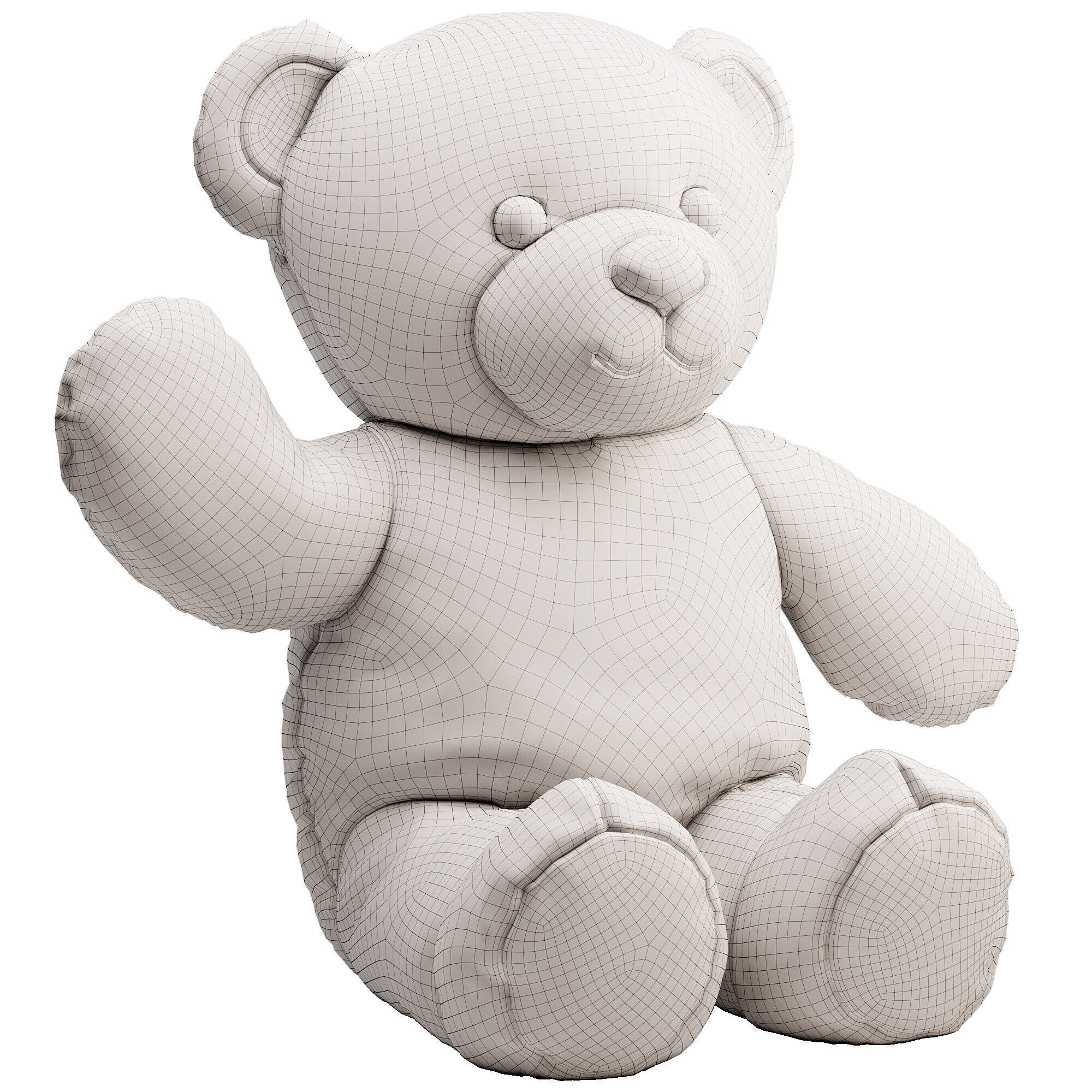  teddy bear 3D model_1