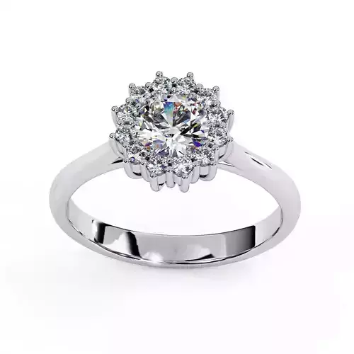 ROUND DIAMOND RING -CAD-030