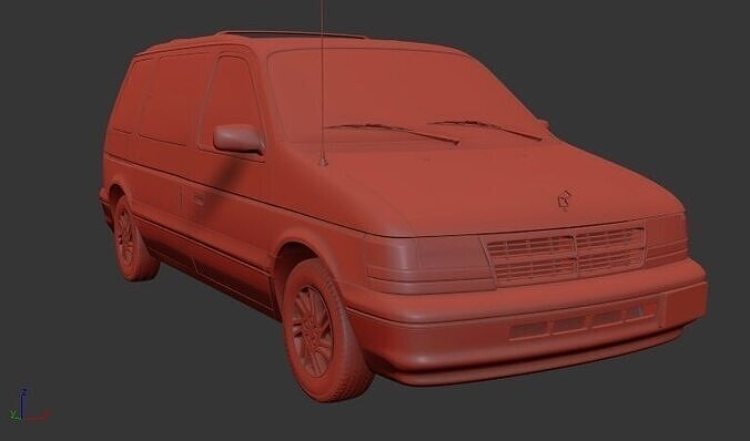 Dodge Caravan 1990 3D print model