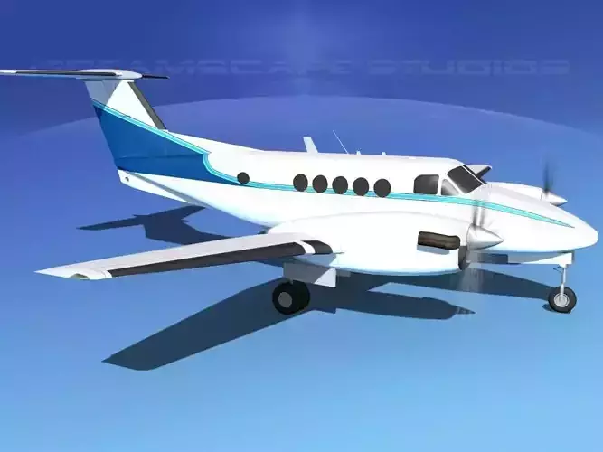 Beechcraft B200 GT King Air V07 3D model