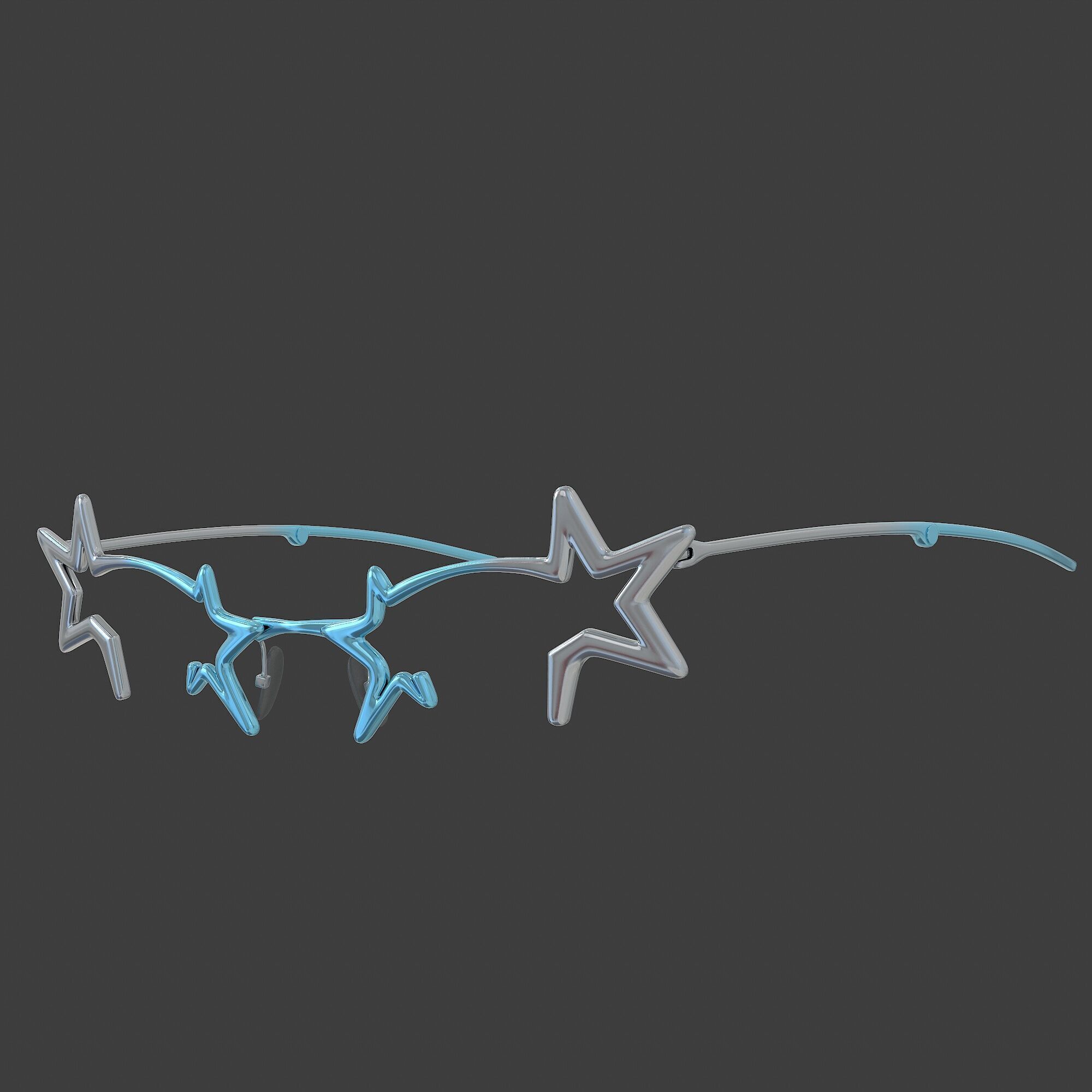 Gentle Monster Milky Way Glasses Low-poly 3D model_9