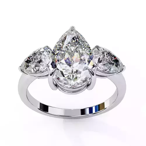 PEAR  DIAMOND RING -CAD-028