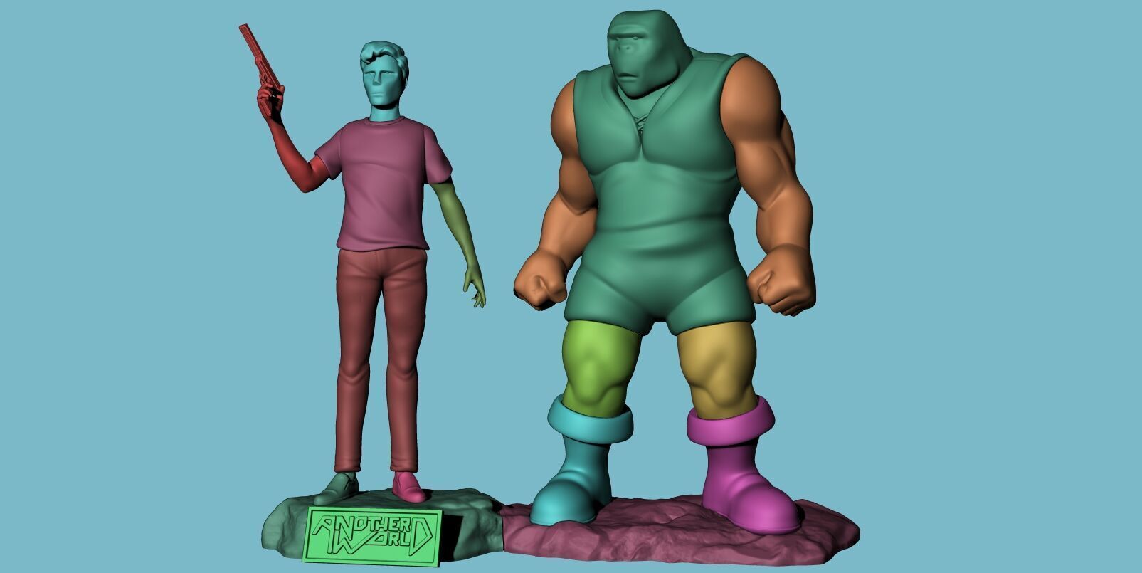 Another World Out of This World 3D print model_4