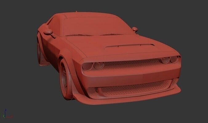 Dodge Challenger Mk3 SRT Demon 2018 3D print model